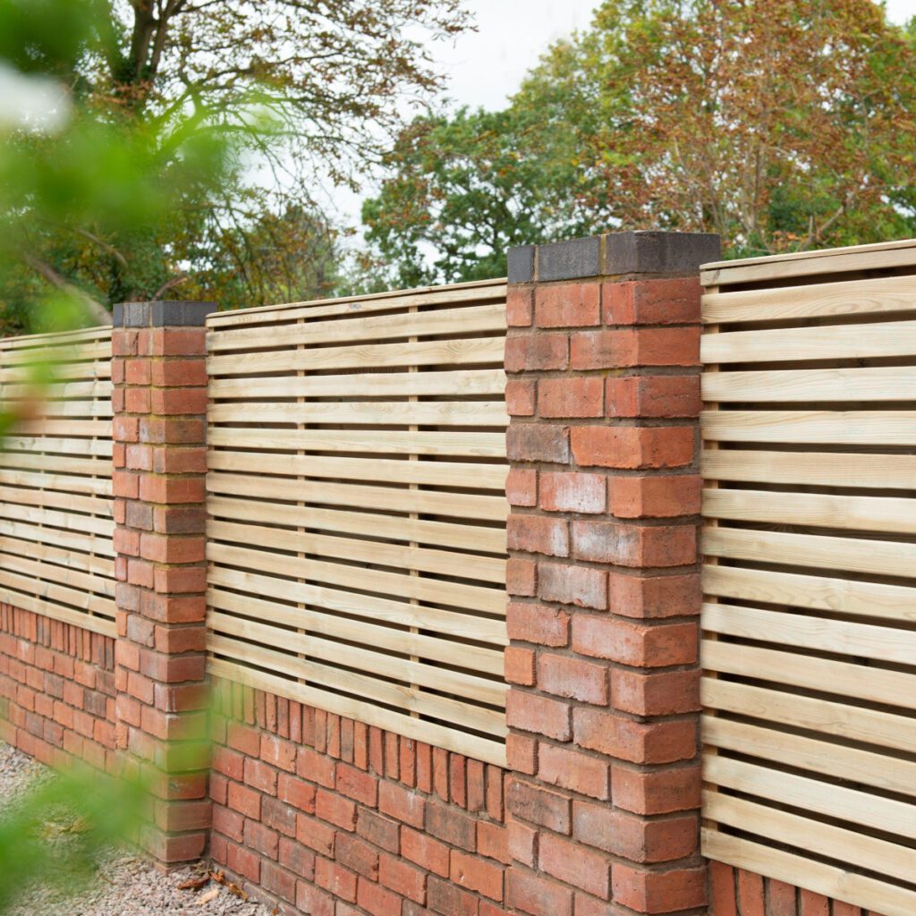 Forest Garden 1.8m x 1.2m Pressure Treated Contemporary Double Slatted Fence Panel  – Pack of 5 5013053173015 2